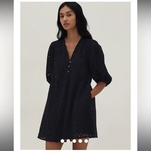 Black Eyelet Dress